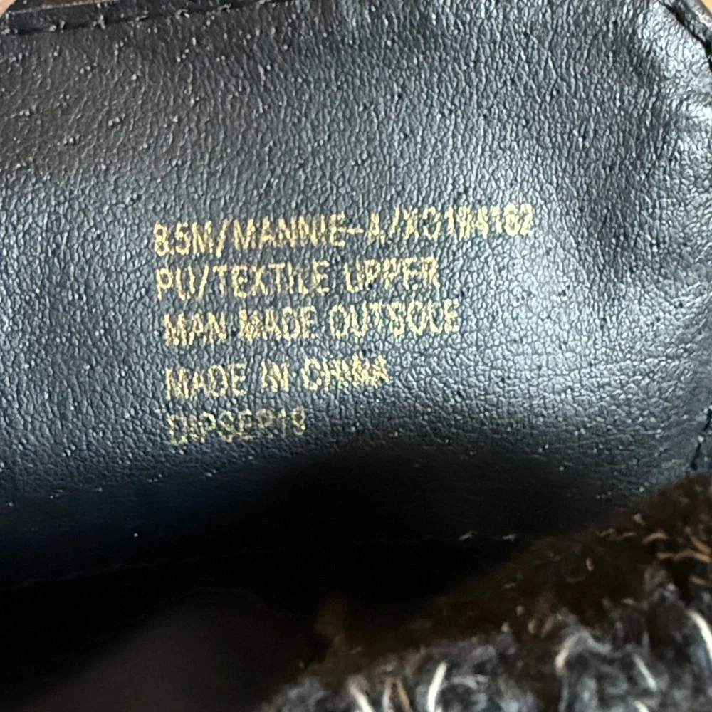 WOMENS KNEE HIGH BLACK SWEATER WESTERN RIDING BOOTS VEGAN LEATHER EUC SZ 8.5